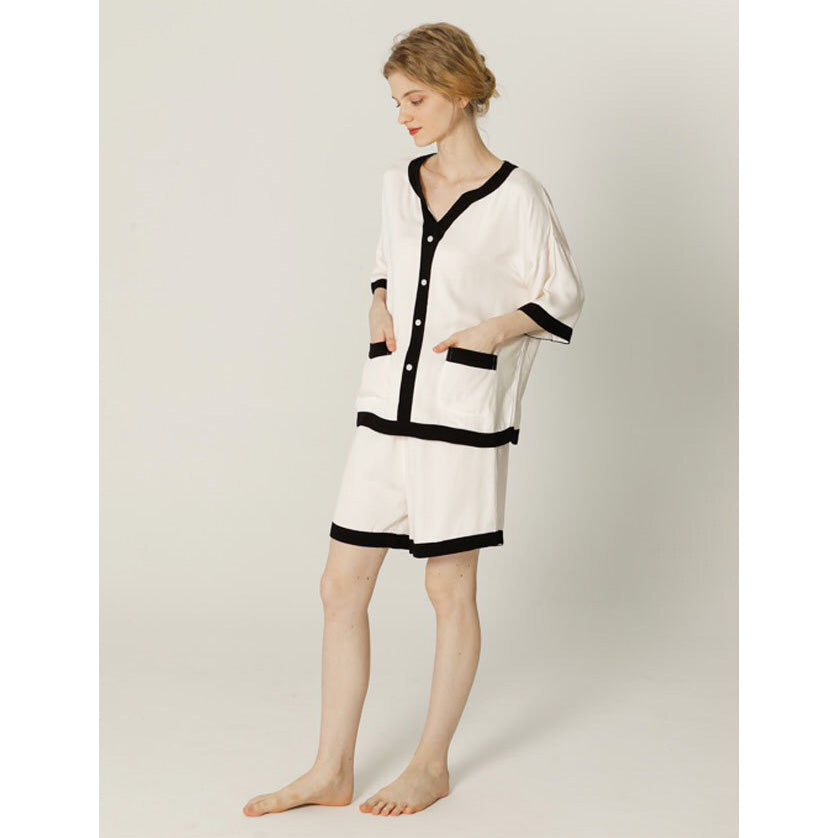 Arina 家居成套睡衣【短袖短褲款】