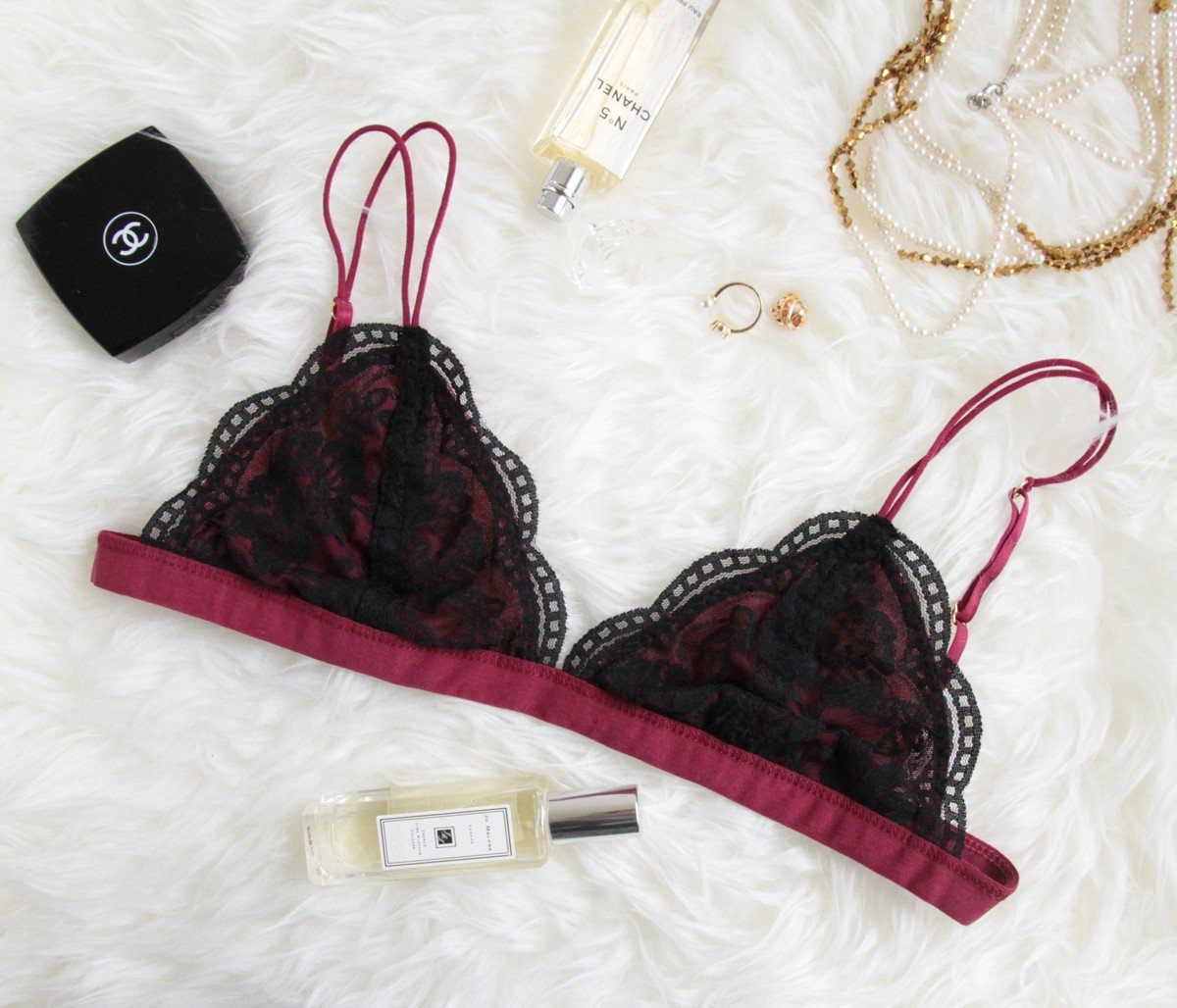 Chiché Bralette 無鋼圈薄襯蕾絲內衣 【買一送一】