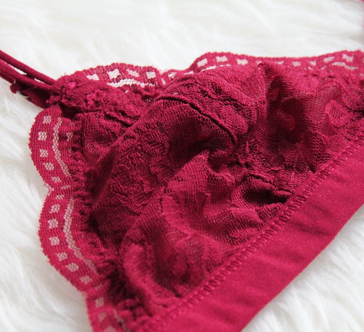 Cholet Bralette 無鋼圈蕾絲內衣 【買一送一】