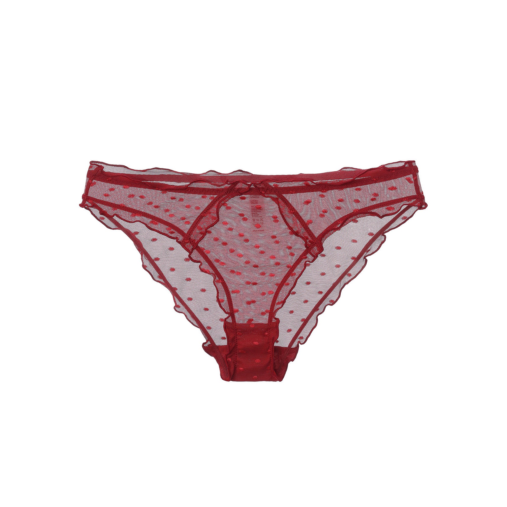 Yizo 蕾絲三角褲【紅色】