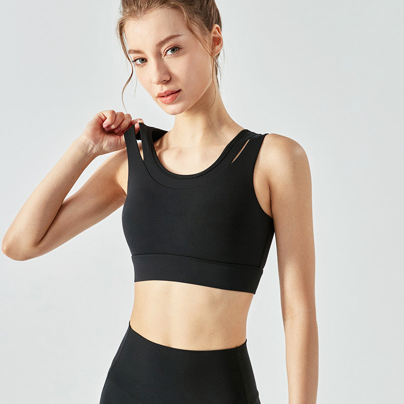 Limo Sport Bra 後扣運動內衣【黑色】4色