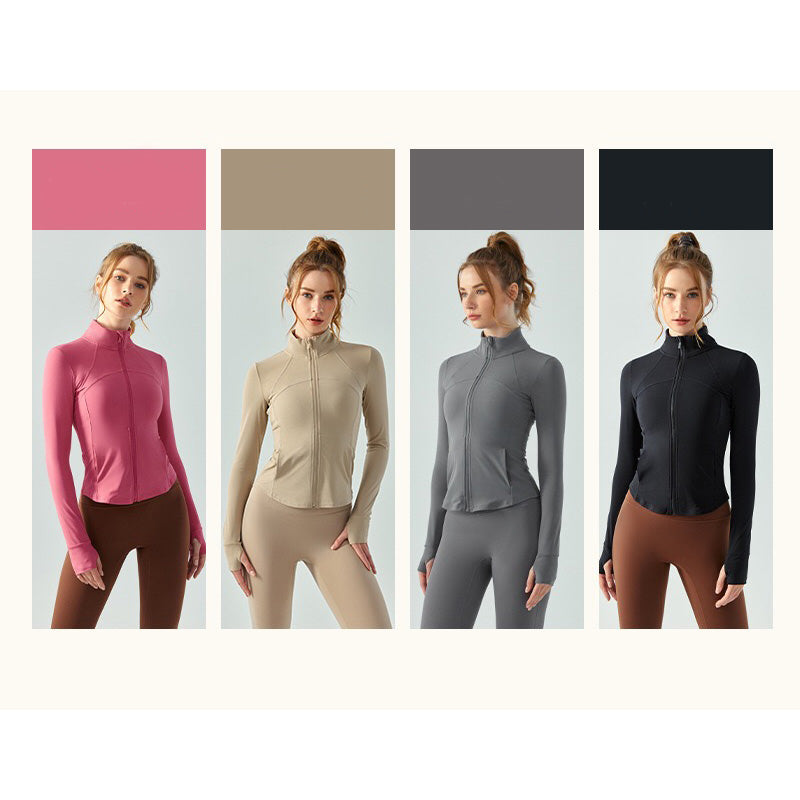 Mowa Sport Coat 收腰立領運動外套【桃粉色】4色