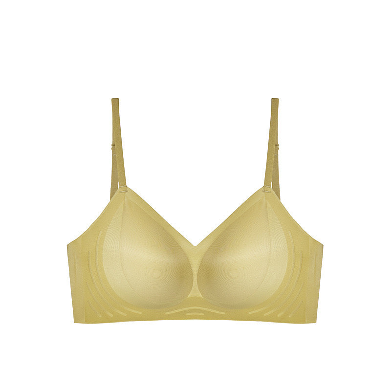 Juni Bra 無鋼圈超輕薄美背成套內衣【橄欖黃】4色