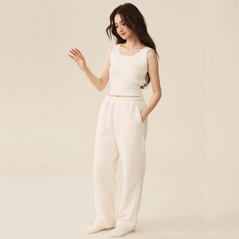 Puva 軟暖絨三件套家居服【7色】