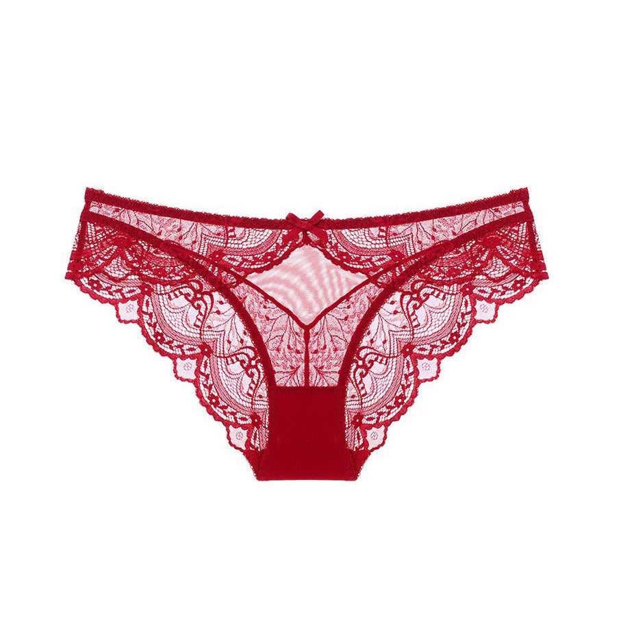 Peca 蕾絲三角褲【紅色】