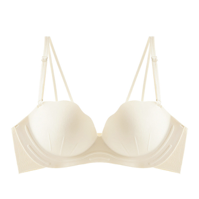 Bori Bra 無痕無鋼圈成套內衣【鵝黃】4色