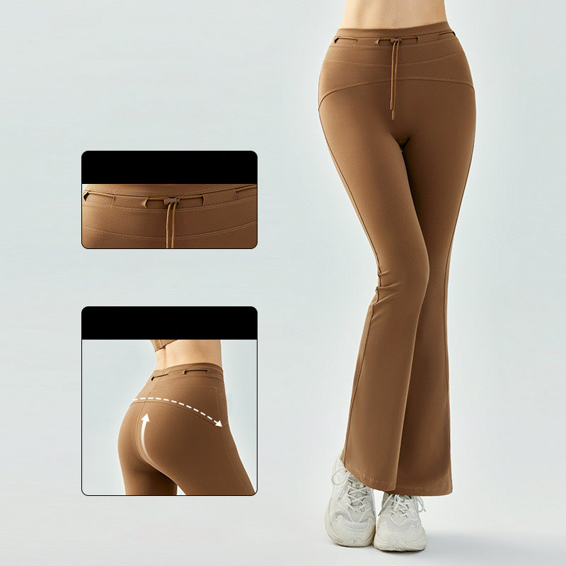 Yima Sport Pants 抽繩喇叭運動九分褲【4色】