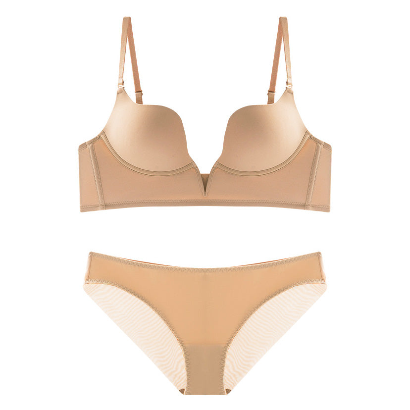 Vinia Bra 前深V+大U露背無痕內衣【膚色】