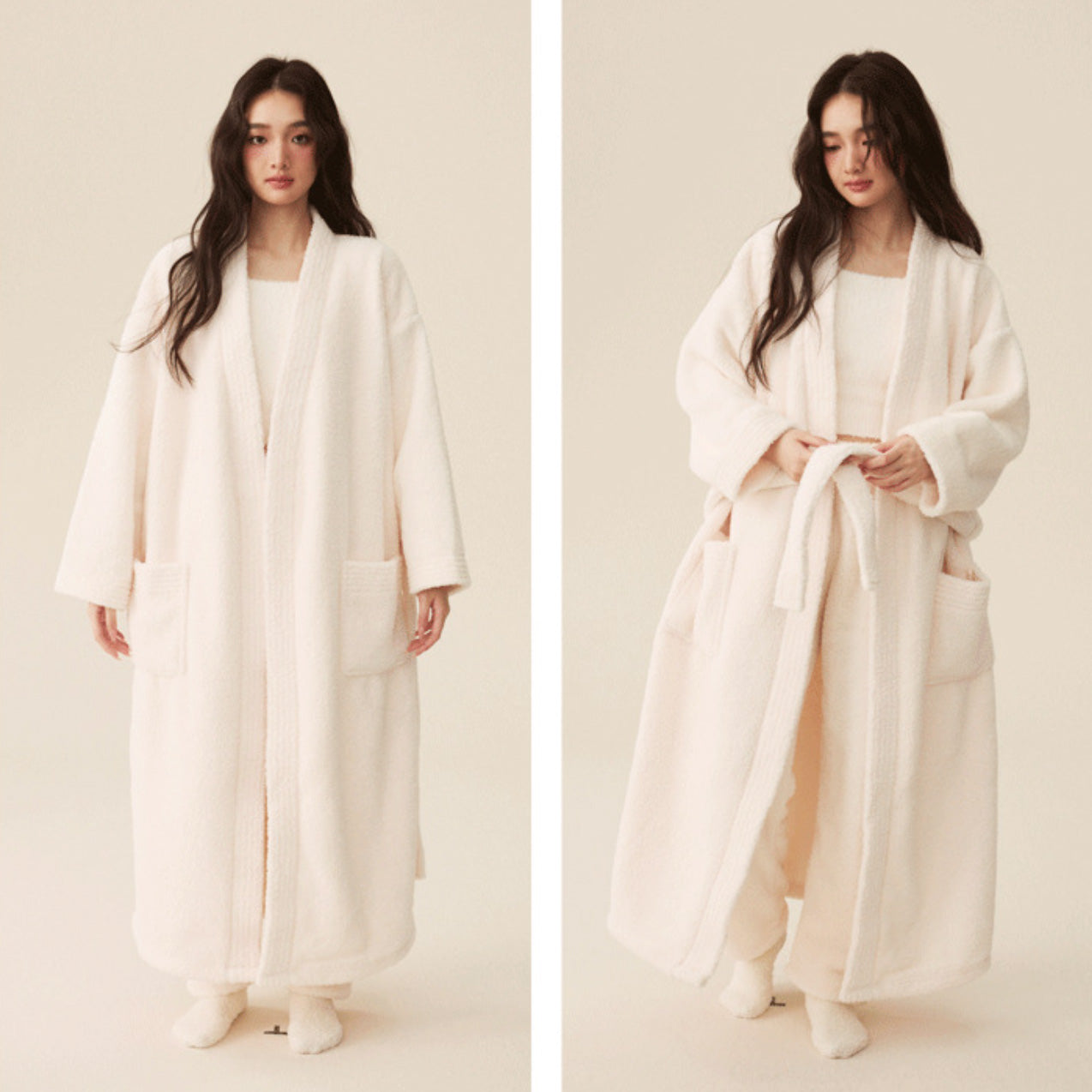 Puva 軟暖絨三件套家居服【7色】