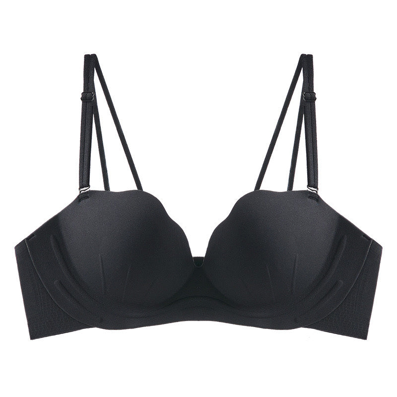 Bori Bra 無痕無鋼圈成套內衣【黑色】4色