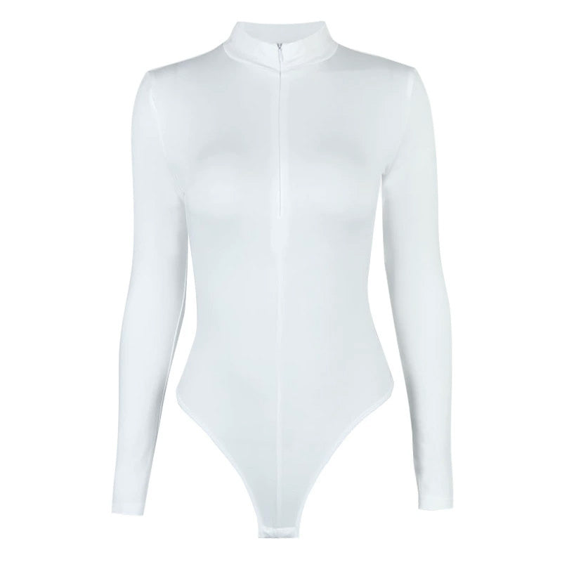 Dera深V拉鍊連體衣【5色】