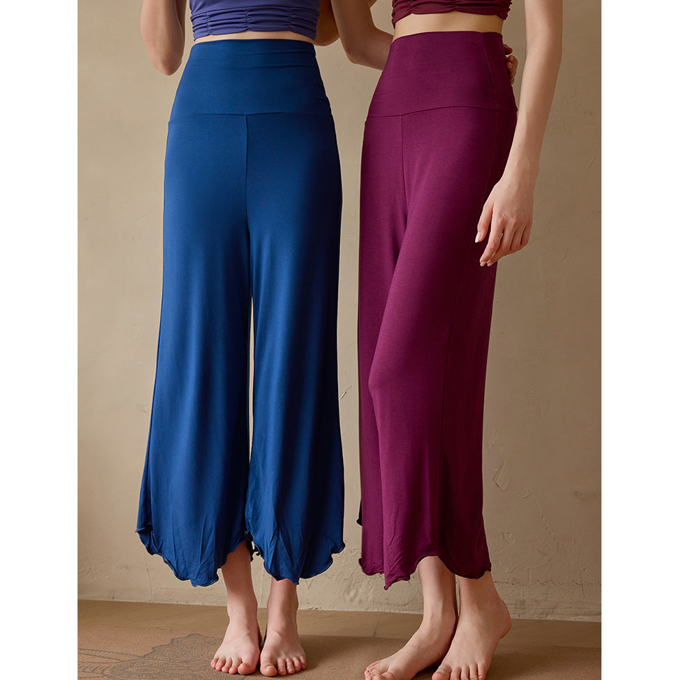 Sevi 瑜伽寬管八分褲【藍色】4色