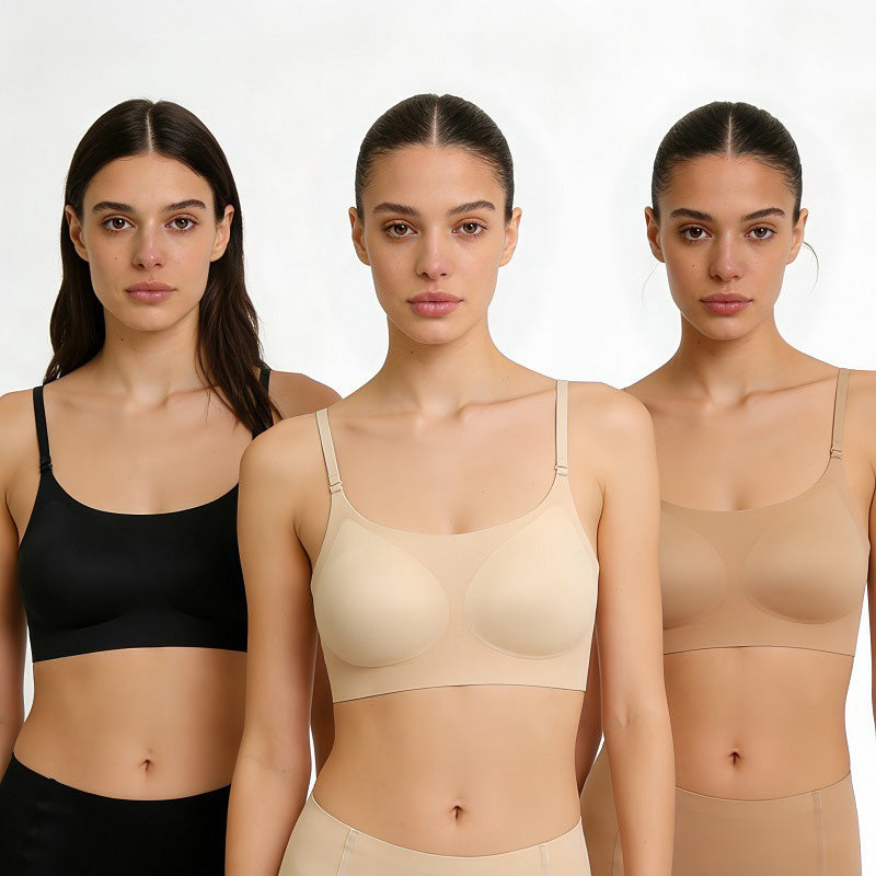 Nila 無鋼圈大U露背無痕內衣【淺膚】