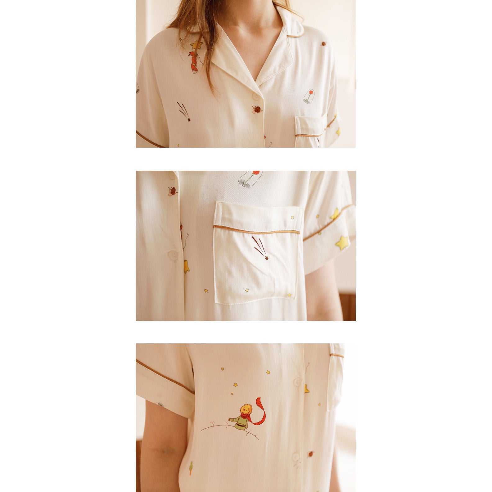 Stella 小王子家居成套睡衣【短袖短褲款】