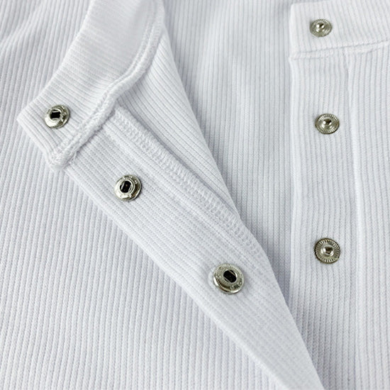 Liwi 棉質螺紋深V開扣連體衣【3色】