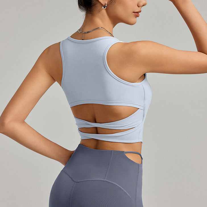 Yila Sport Bra 運動背心【粉藍】4色