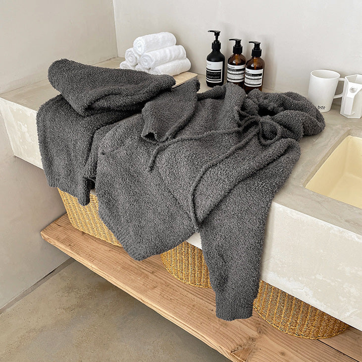 Beka 軟暖絨成套連帽家居服【4色】