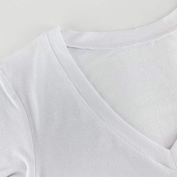 Jevi V領短袖連體衣【4色】