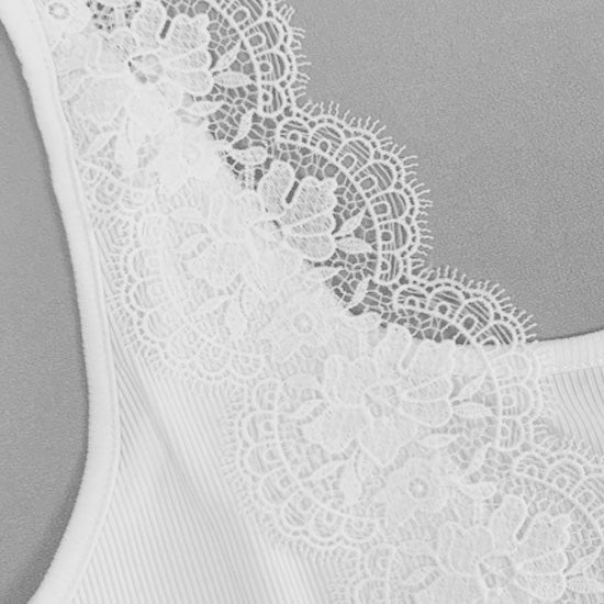 Jeni 蕾絲深V連體衣【4色】