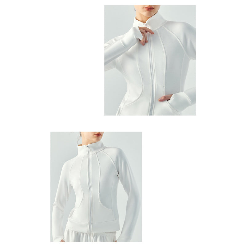 Zevi Sport Coat 空氣立領運動外套【白色】5色