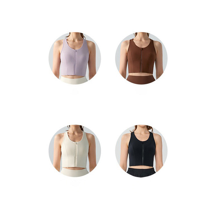 Tami Sport Bra 拉鍊運動內衣【黑色】4色