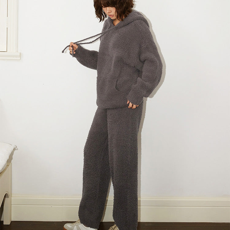 Beka 軟暖絨成套連帽家居服【4色】