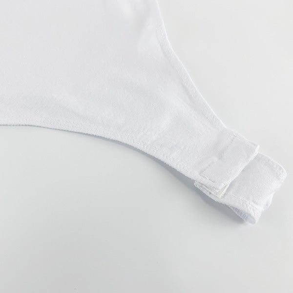 Osi V領長袖連體衣【4色】