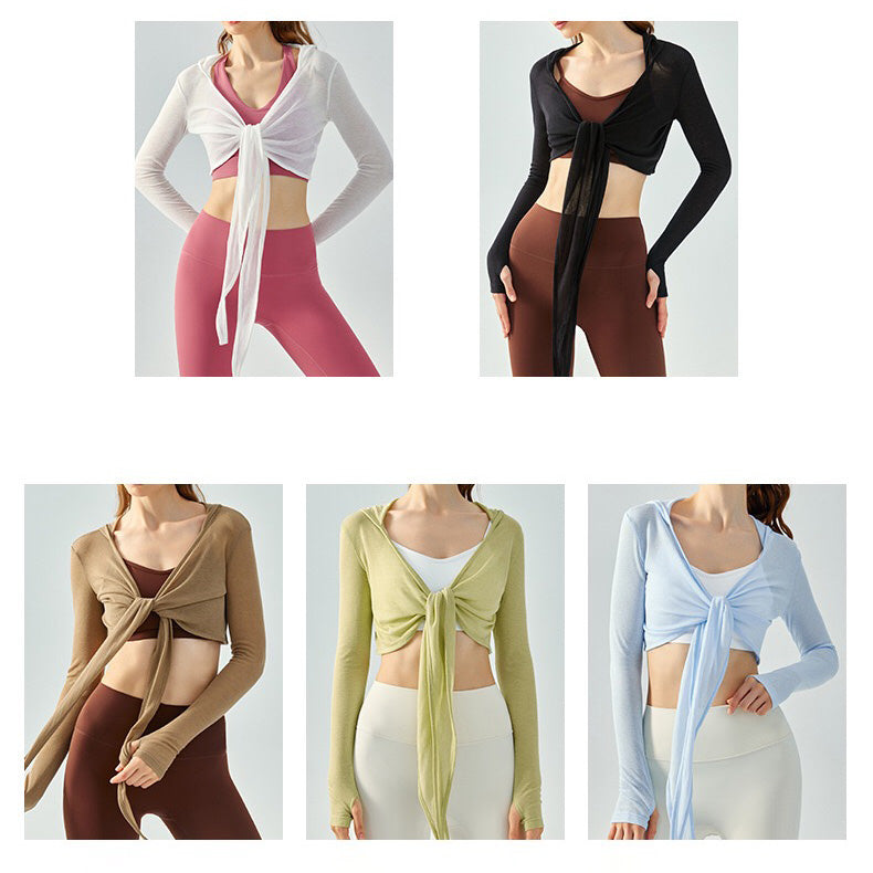 Sivi 連帽綁帶罩衫【卡其】5色