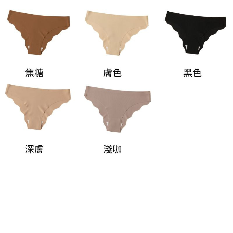 無痕花邊三角褲【5色】