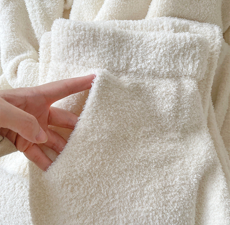 Dela 軟暖絨成套束口褲家居服【4色】