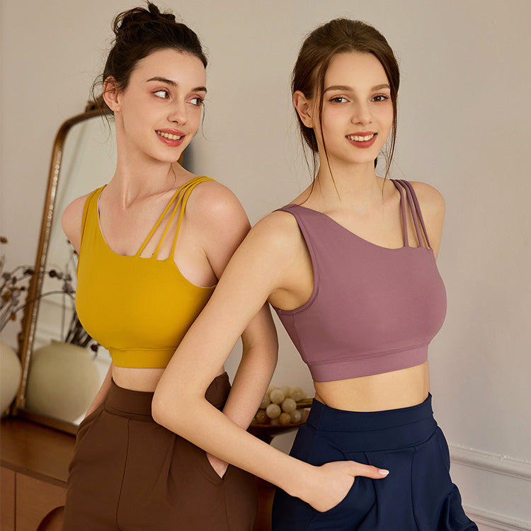 Suka 斜肩運動內衣【薰衣草紫】4色
