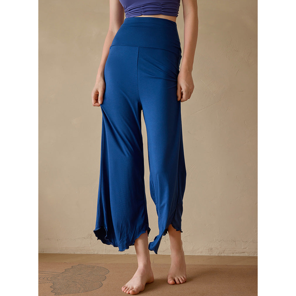 Sevi 瑜伽寬管八分褲【藍色】4色