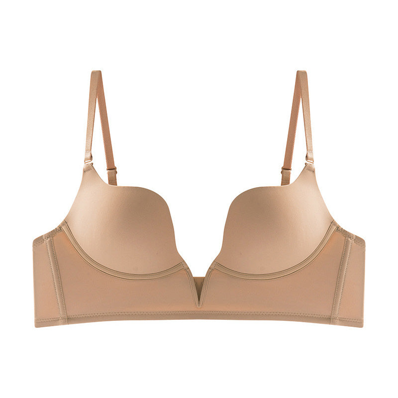 Vinia Bra 前深V+大U露背無痕內衣【膚色】