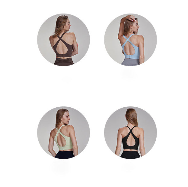 Diha Sport Bra 背扣運動內衣【粉藍】4色