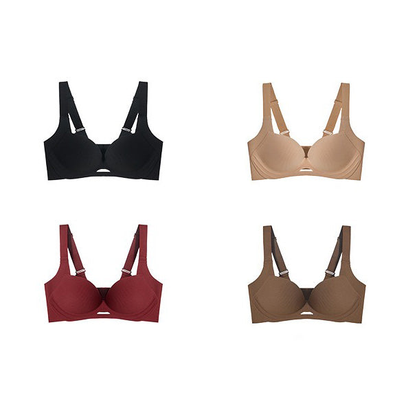 Pei Bra 無鋼圈蕾絲成套內衣【黑色】4色