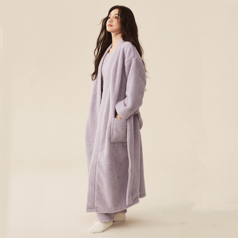 Puva 軟暖絨三件套家居服【7色】