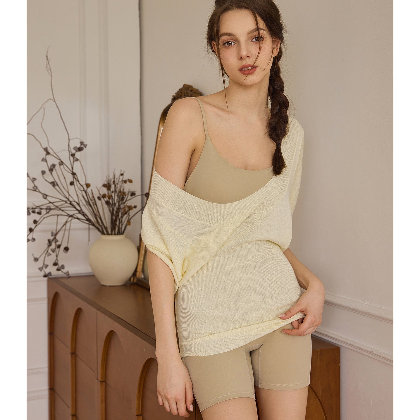 Amia Sport Pullover 運動針織罩衫【杏黃】6色