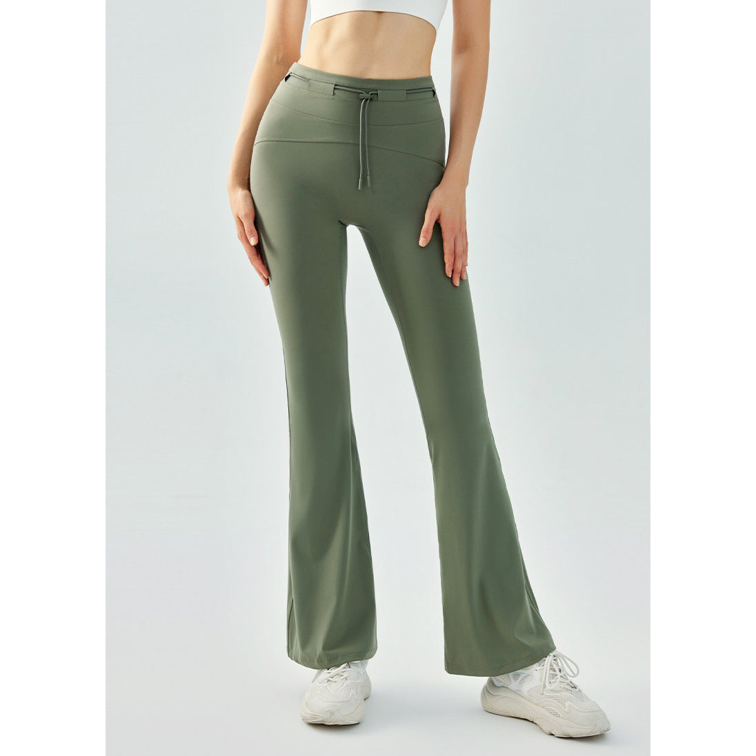 Yima Sport Pants 抽繩喇叭運動九分褲【4色】