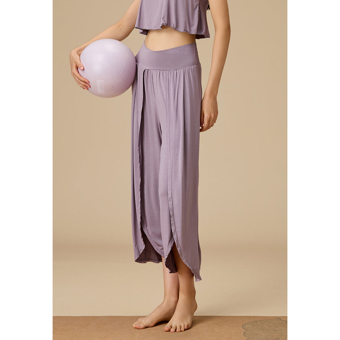 Jito 瑜伽寬管九分褲【紫色】5色