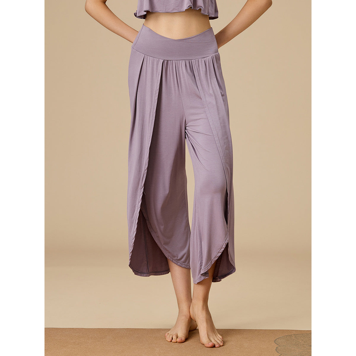 Jito 瑜伽寬管九分褲【紫色】5色