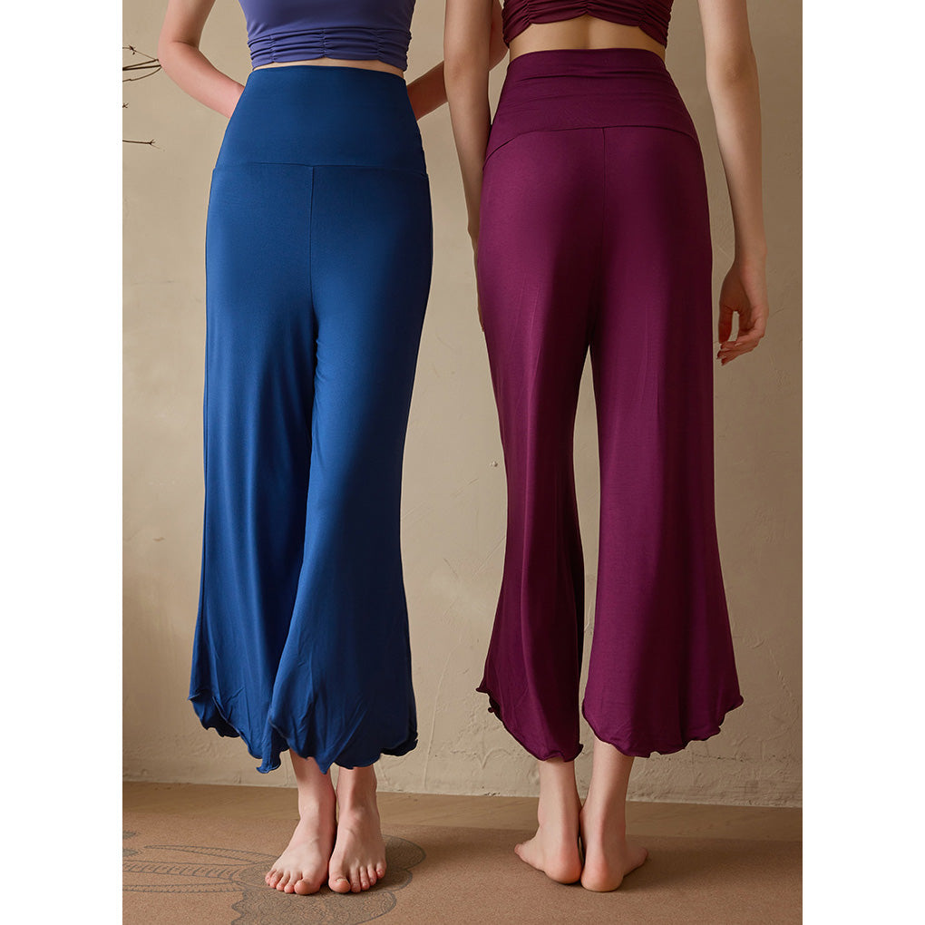 Sevi 瑜伽寬管八分褲【藍色】4色