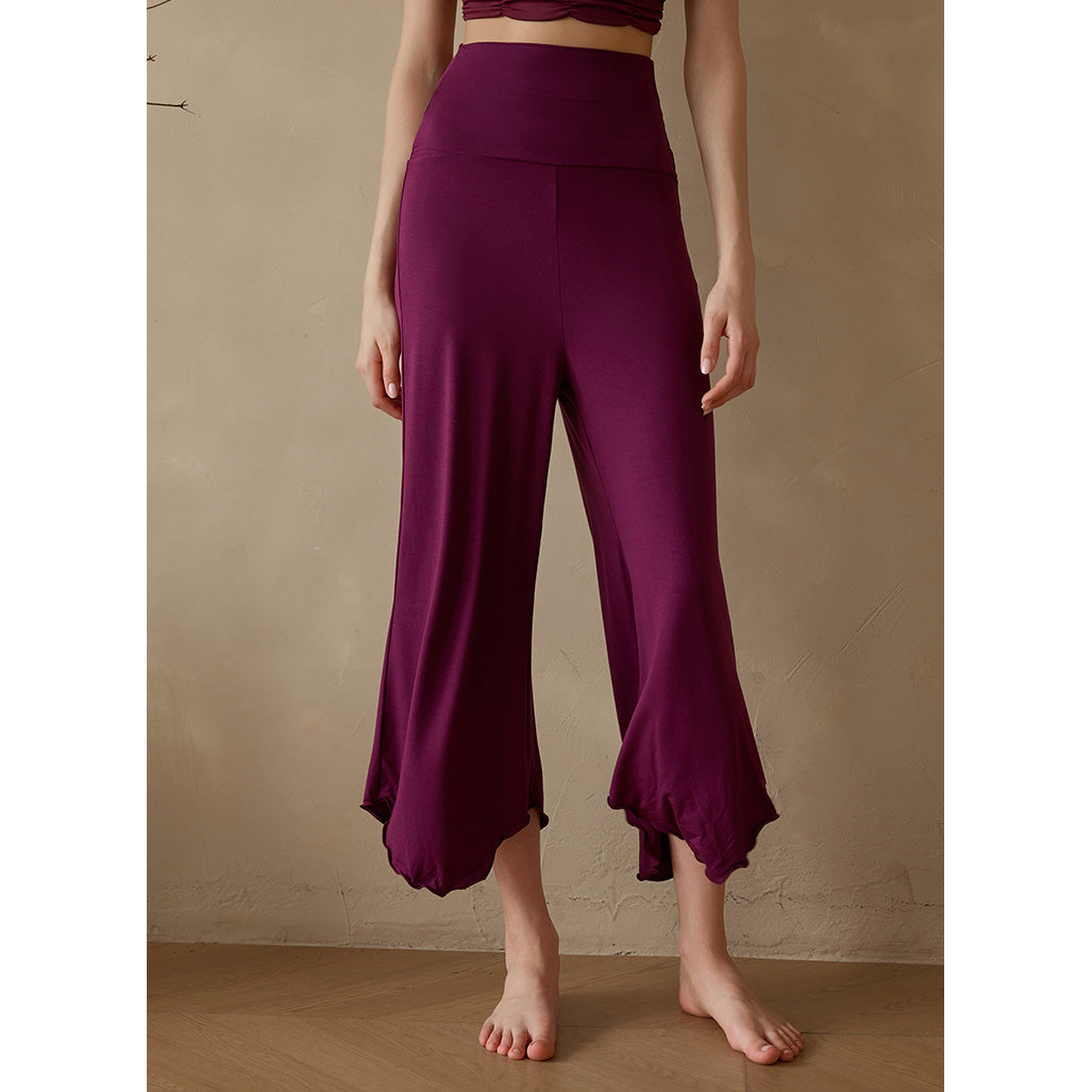 Sevi 瑜伽寬管八分褲【紫色】4色