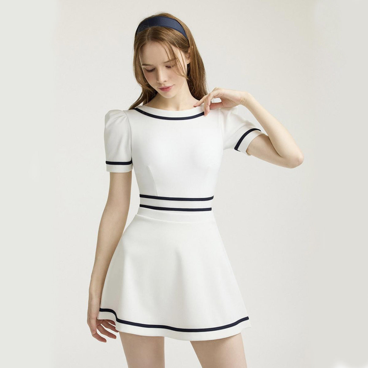 Fima 連身式泳裝【白】