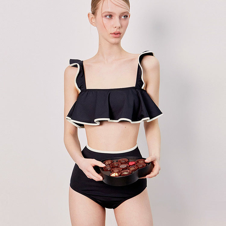 Jera 兩截式泳裝【黑色】