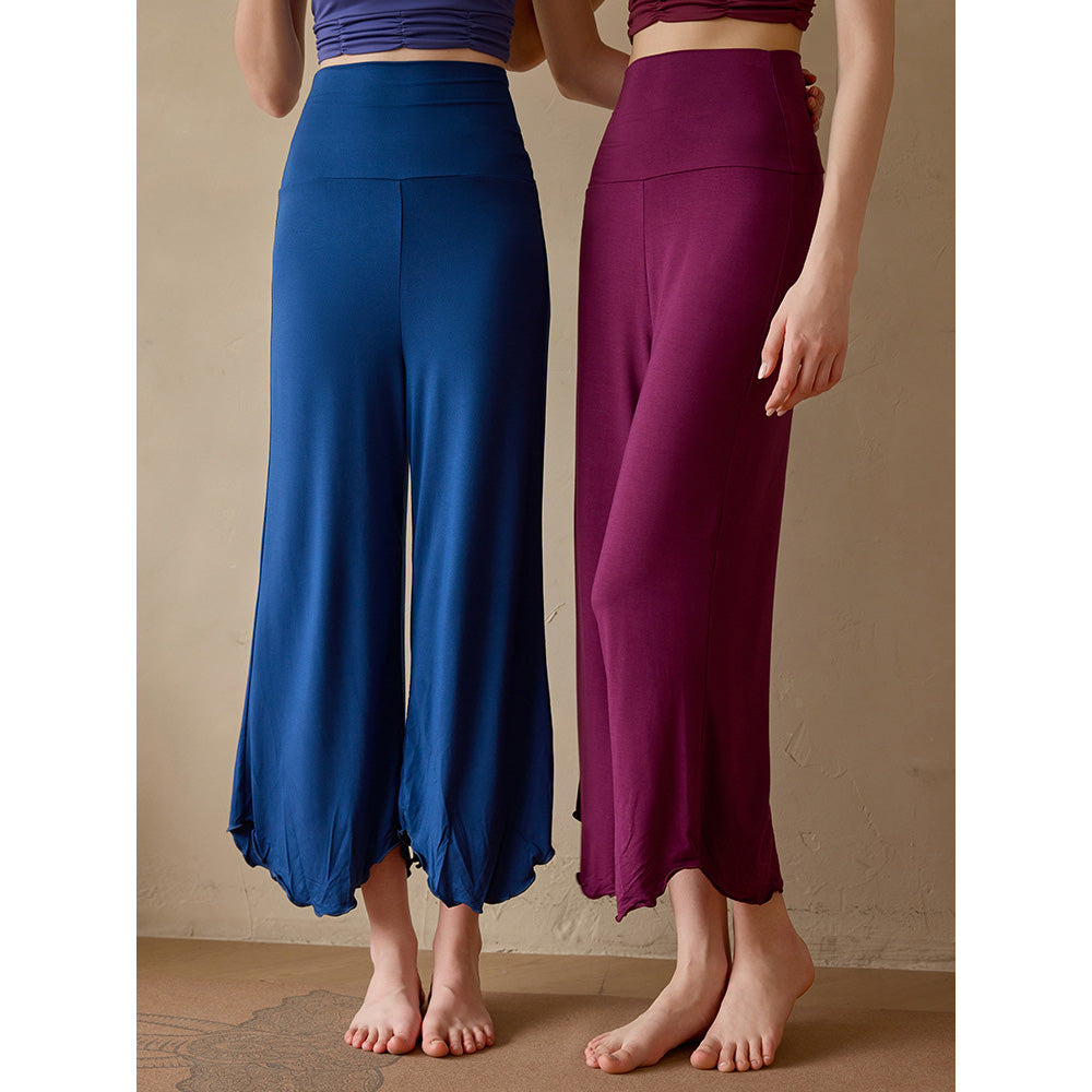 Sevi 瑜伽寬管八分褲【紫色】4色