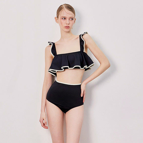 Jera 兩截式泳裝【黑色】