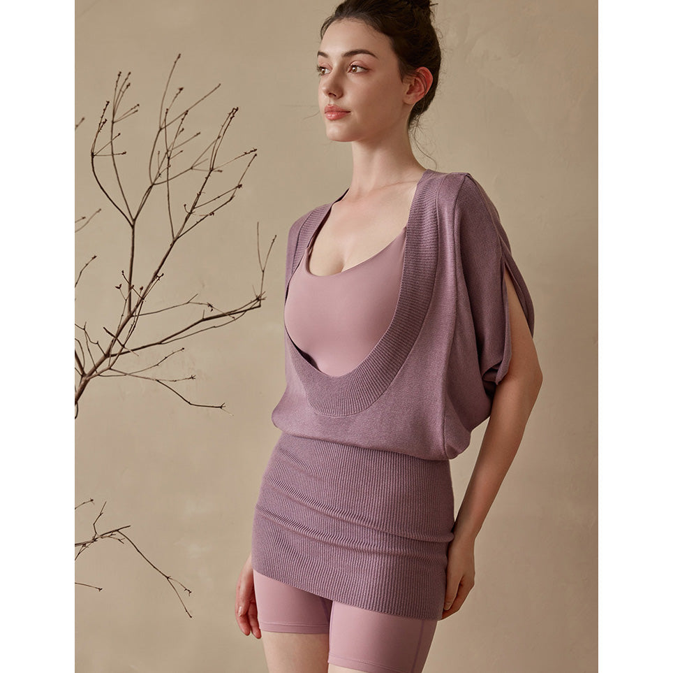 Amia Sport Pullover 運動針織罩衫【藕色】6色