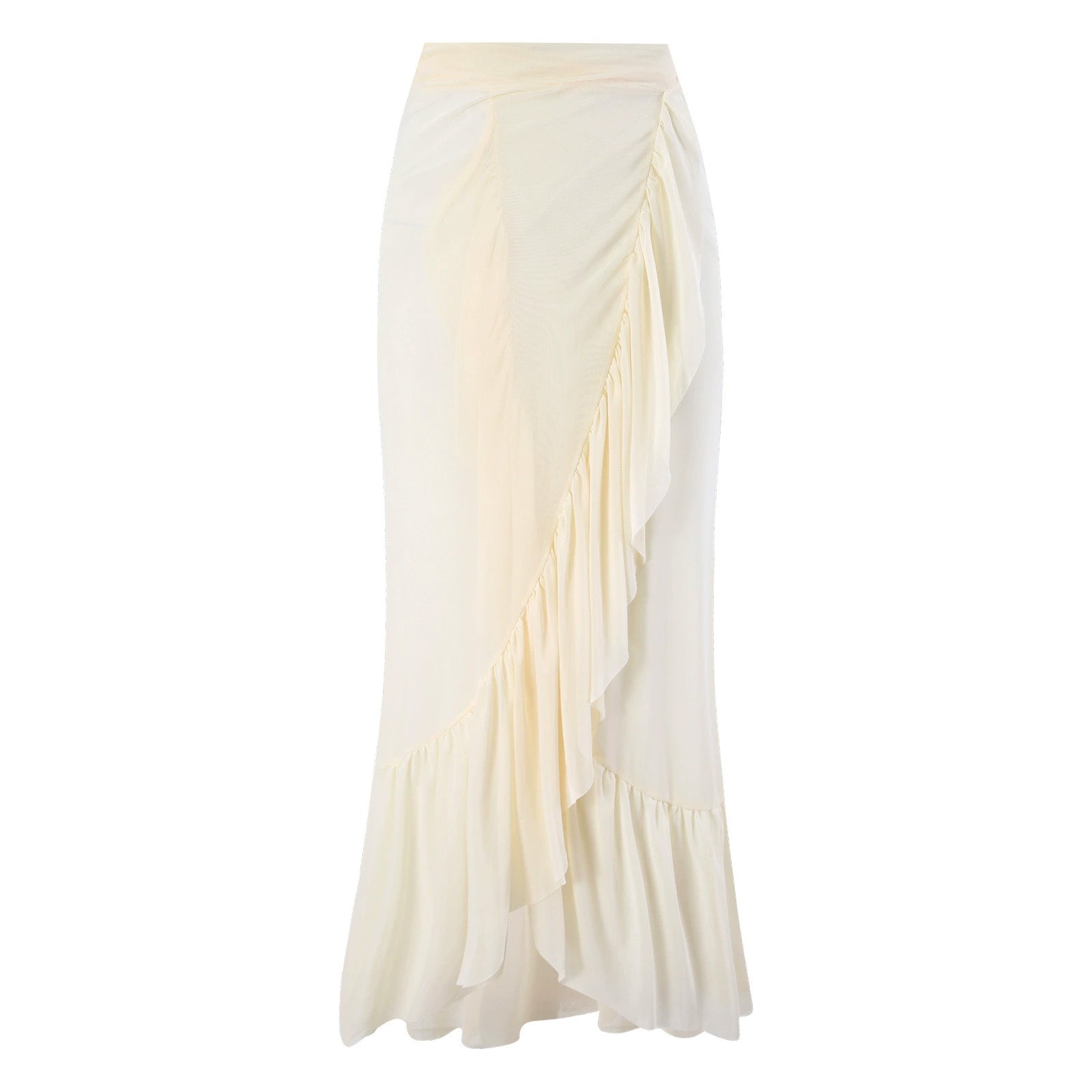 荷葉沙灘裙【米白】