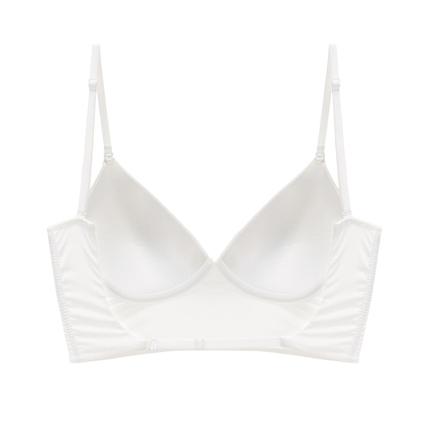 Nita Bra 無鋼圈大U露背冰絲內衣【清新白】