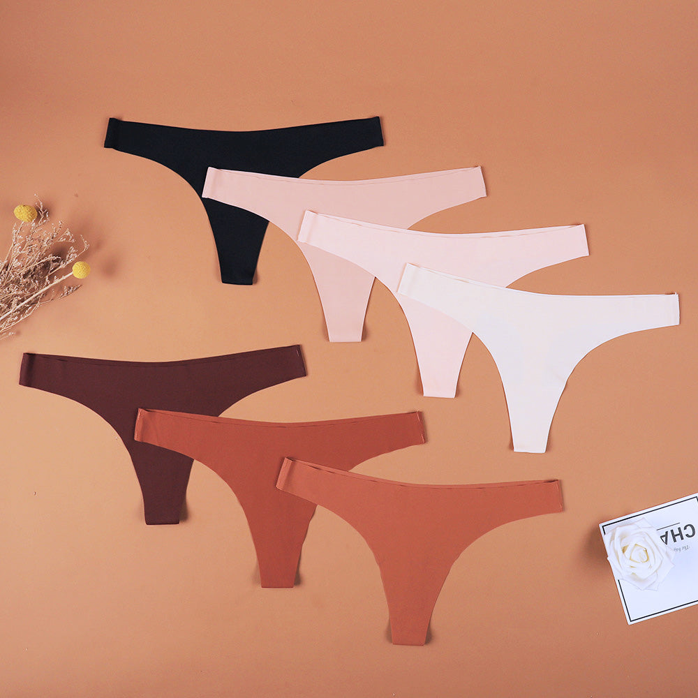 Cura 無痕低腰平口丁字褲【任選3件599元】15色